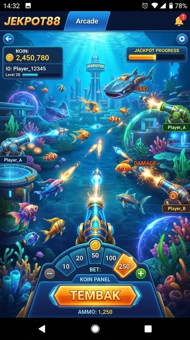 Galeri pratinjau visual jekpot88 build APK resmi terbaru